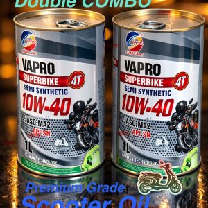 Double Combo: Semi Synthetic 10W40 Scooter Oil